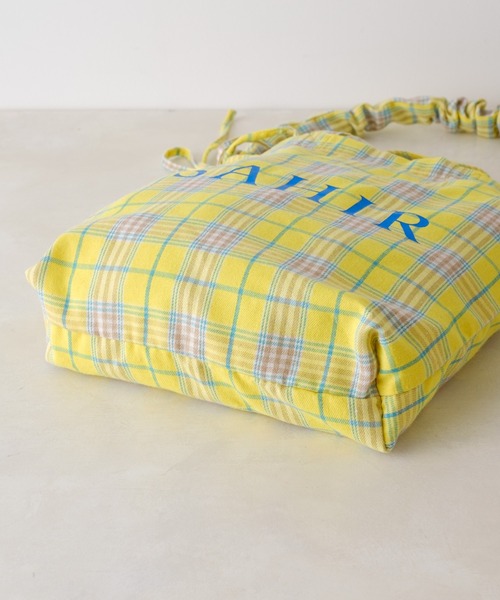 BIRTHDAY BAR（バースデイバー）の「【SAHIR サヒール】2WAY Shoulder Shirring Totebag（トートバッグ・レディース・オレンジ/イエロー・フリー）」の9枚目の写真
