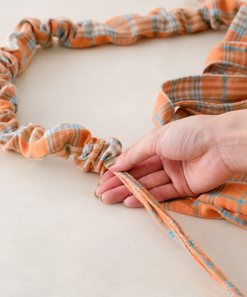 BIRTHDAY BAR（バースデイバー）の「【SAHIR サヒール】2WAY Shoulder Shirring Totebag（トートバッグ・レディース・オレンジ/イエロー・フリー）」の16枚目の写真