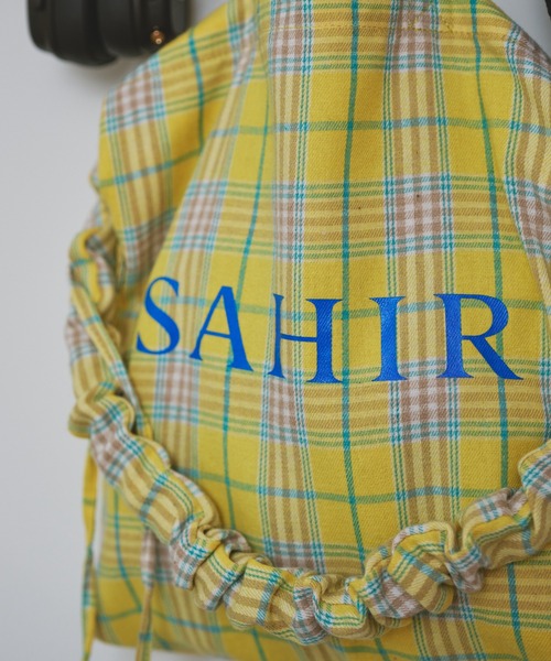 BIRTHDAY BAR（バースデイバー）の「【SAHIR サヒール】2WAY Shoulder Shirring Totebag（トートバッグ・レディース・オレンジ/イエロー・フリー）」の6枚目の写真