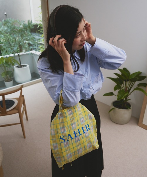 BIRTHDAY BAR（バースデイバー）の「【SAHIR サヒール】2WAY Shoulder Shirring Totebag（トートバッグ・レディース・オレンジ/イエロー・フリー）」の4枚目の写真