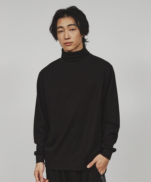 tk.TAKEO KIKUCHI（ティーケータケオキクチ）の「スマートタートルネックプルオーバー（Tシャツ/カットソー・メンズ・ホワイト/ブラック/ネイビー・03/02/01）」の3枚目の写真