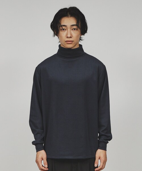 tk.TAKEO KIKUCHI（ティーケータケオキクチ）の「スマートタートルネックプルオーバー（Tシャツ/カットソー・メンズ・ホワイト/ブラック/ネイビー・03/02/01）」の5枚目の写真
