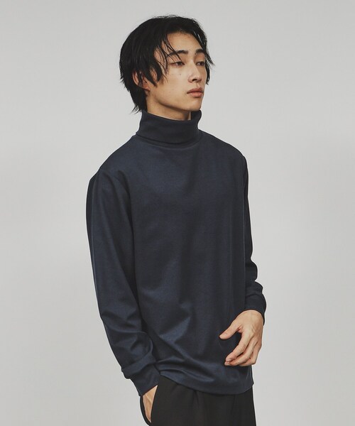 tk.TAKEO KIKUCHI（ティーケータケオキクチ）の「スマートタートルネックプルオーバー（Tシャツ/カットソー・メンズ・ホワイト/ブラック/ネイビー・03/02/01）」の20枚目の写真