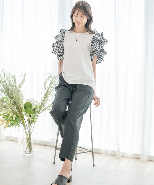 Jayro(ジャイロ)の「テーパードパンツ(その他パンツ・レディース・ベージュ/ネイビー/グリーン/ピンク/ブラック・FREE)」の11枚目の写真