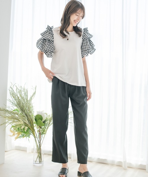 Jayro(ジャイロ)の「テーパードパンツ(その他パンツ・レディース・ベージュ/ネイビー/グリーン/ピンク/ブラック・FREE)」の12枚目の写真
