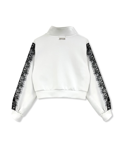 ANDGEEBEE（アンジービー）の「レースライントラックジャケット（ジャージ・レディース・グレー/ブラック・FREE）」の19枚目の写真