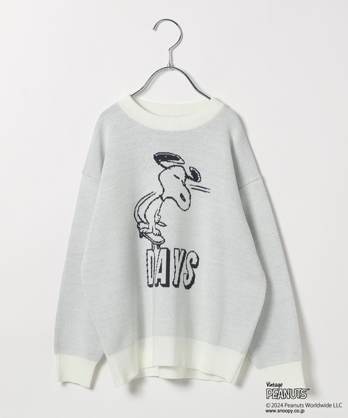 PEANUTS（ピーナッツ）の「[おうちで洗える!!]【SNOOPY＆FRIENDS 】ピーナッツニット(KIDS)（ニット/セーター・キッズ・ネイビー/イエロー/グリーン/ピンク/オフホワイト/ブルー・110cm/120cm/130cm/140cm/150cm）」の17枚目の写真