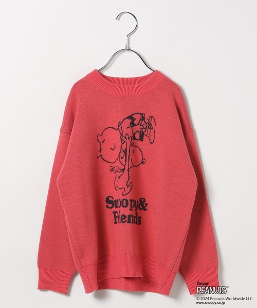 PEANUTS（ピーナッツ）の「[おうちで洗える!!]【SNOOPY＆FRIENDS 】ピーナッツニット(KIDS)（ニット/セーター・キッズ・ネイビー/イエロー/グリーン/ピンク/オフホワイト/ブルー・110cm/120cm/130cm/140cm/150cm）」の19枚目の写真