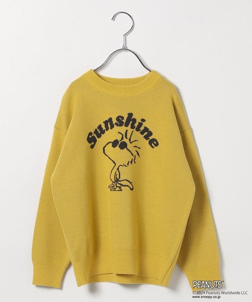 PEANUTS（ピーナッツ）の「[おうちで洗える!!]【SNOOPY＆FRIENDS 】ピーナッツニット(KIDS)（ニット/セーター・キッズ・ネイビー/イエロー/グリーン/ピンク/オフホワイト/ブルー・110cm/120cm/130cm/140cm/150cm）」の21枚目の写真