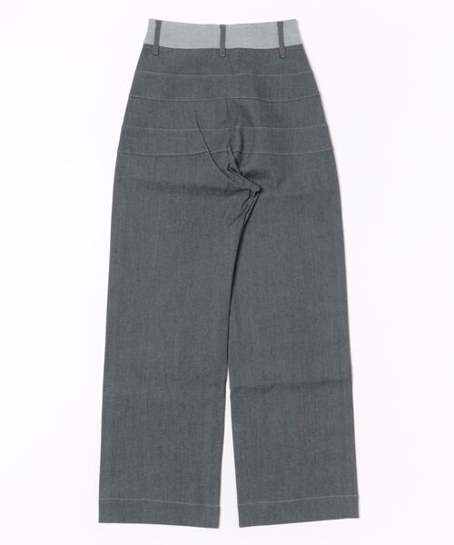 Q（キュー）の「バイカラーボーダーラインデニム（デニムパンツ・レディース・グレー・SMALL/MEDIUM/LARGE）」の17枚目の写真