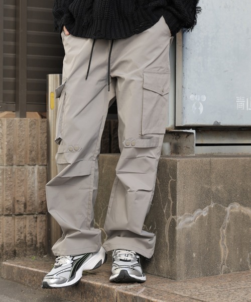 eleven 2nd　カーゴパンツ カーキ eleven 2nd Fine Cotton Poplin Cargo Pants / Olive