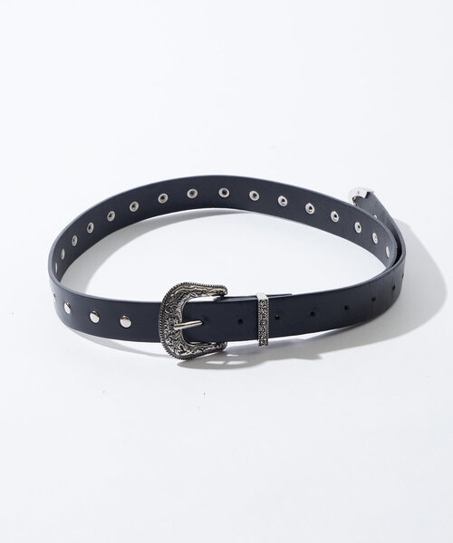 WHO'S WHO gallery(フーズフーギャラリー)の「スタッズウエスタンベルト(ベルト・レディース・ブラック・FREE)」の2枚目の写真