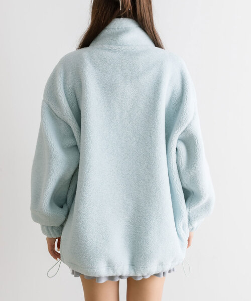 OLIVE des OLIVE（オリーブデオリーブ）の「ボアチュニック（Tシャツ/カットソー・レディース・ネイビー/ベージュ/サックスブルー/オフホワイト・FREE）」の20枚目の写真