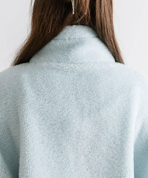 OLIVE des OLIVE（オリーブデオリーブ）の「ボアチュニック（Tシャツ/カットソー・レディース・ネイビー/ベージュ/サックスブルー/オフホワイト・FREE）」の21枚目の写真