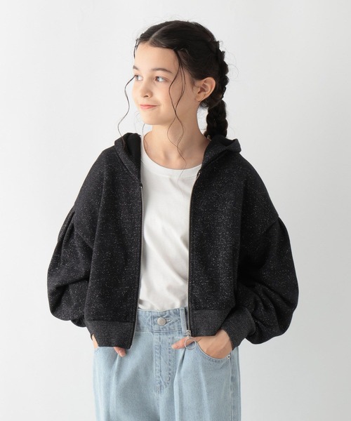 GLOBAL WORK(グローバルワーク)の「イージーDRYラメパーカー/139197(パーカー・キッズ・ブラック/杢グレー・140cm/160cm/150cm/130cm)」の17枚目の写真