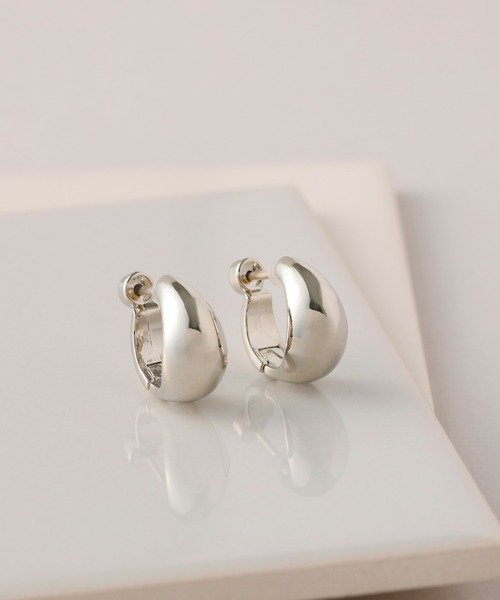 CALIN　STANDARD（カリンスタンダード）の「◆金属アレルギー対応◆made in japan◆【片手でスムースワンタッチ】ドロップ　スムースクリスタルピアス（ピアス（両耳用）・レディース・ゴールド/シルバー・FREE）」の9枚目の写真