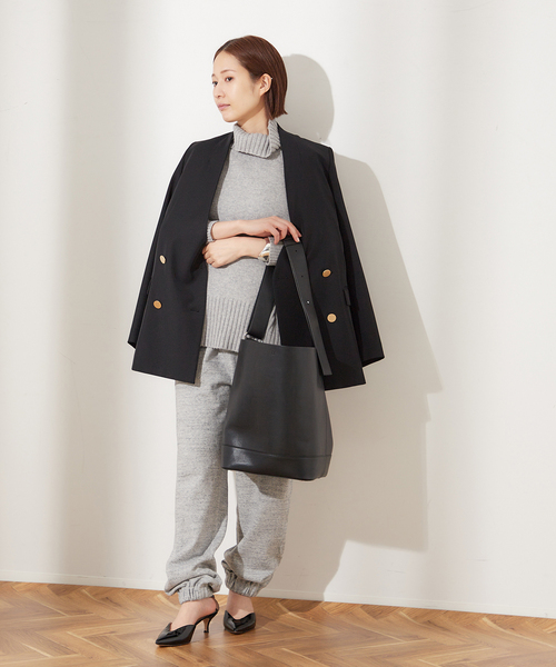 journal standard L'essage（ジャーナルスタンダードレサージュ）の「ストレッチウラケイージーパンツ（スウェットパンツ・レディース・ライトグレー/ホワイト・FREE）」の21枚目の写真