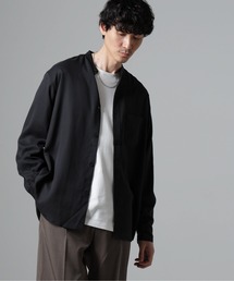 WEB限定/テンセルツイルバンドカラーシャツ