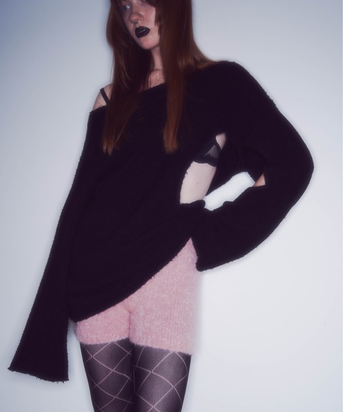 Carmelo(カーメロ)の「Toricot couche mohair pants(その他パンツ・レディース・ミント/ピンク・FREE)」の2枚目の写真