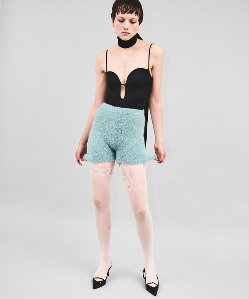 Carmelo(カーメロ)の「Toricot couche mohair pants(その他パンツ・レディース・ミント/ピンク・FREE)」の3枚目の写真