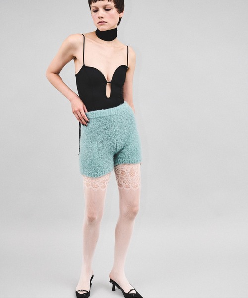 Carmelo(カーメロ)の「Toricot couche mohair pants(その他パンツ・レディース・ミント/ピンク・FREE)」の4枚目の写真