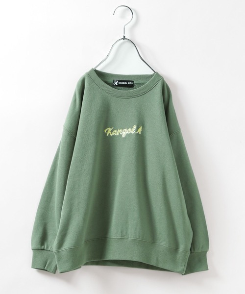 KANGOL（カンゴール）の「【KANGOL(カンゴール)】別注プリントプルオーバー(KIDS)（Tシャツ/カットソー・キッズ・ブラック/グリーン/ナチュラル・160cm/140cm/120cm/130cm/150cm）」の3枚目の写真