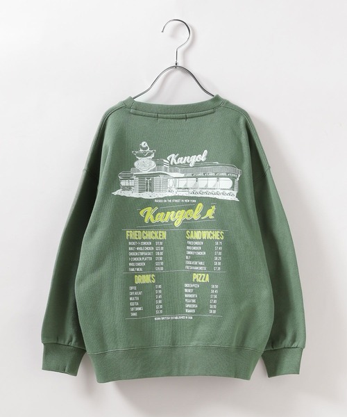 KANGOL（カンゴール）の「【KANGOL(カンゴール)】別注プリントプルオーバー(KIDS)（Tシャツ/カットソー・キッズ・ブラック/グリーン/ナチュラル・160cm/140cm/120cm/130cm/150cm）」の16枚目の写真