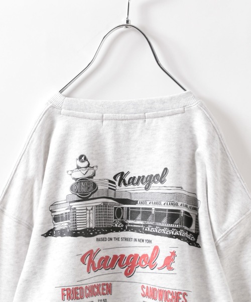 KANGOL（カンゴール）の「【KANGOL(カンゴール)】別注プリントプルオーバー(KIDS)（Tシャツ/カットソー・キッズ・ブラック/グリーン/ナチュラル・160cm/140cm/120cm/130cm/150cm）」の4枚目の写真