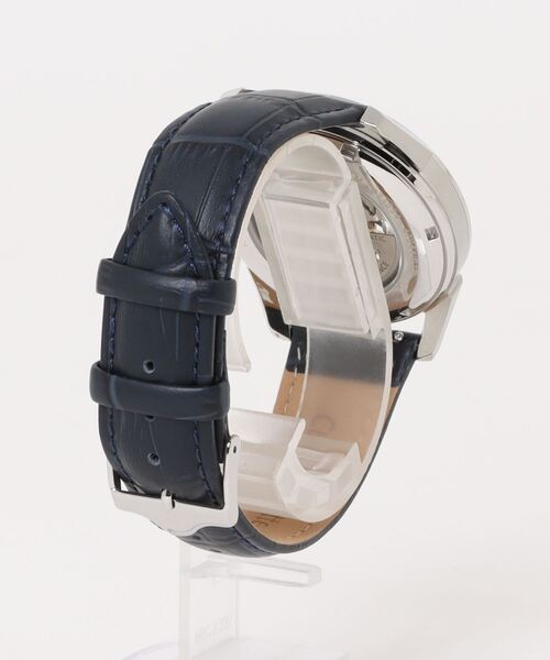 LIP(リップ)の「「LIP/リップ」ヒマラヤ 40mm スケルトン オートマチック シルバー ダークブルー レザー(アナログ腕時計・メンズ・ネイビー・40mm)」の6枚目の写真