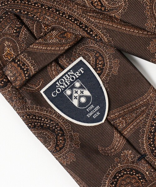 JOHN COMFORT（ジョンコンフォート）の「【JOHN COMFORT / シルク ペイズリー柄 ネクタイ】（ネクタイ・メンズ・ネイビー/ブラック/ブラウン/グリーン系その他5・ONE SIZE）」の9枚目の写真
