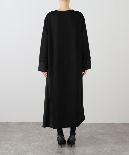 La TOTALITE(ラトータリテ)の「【MARECHAL TERRE/マルシャルテル】ダンボールニットコンビワンピース(ワンピース・レディース・ブラック/グリーン・FREE)」の5枚目の写真