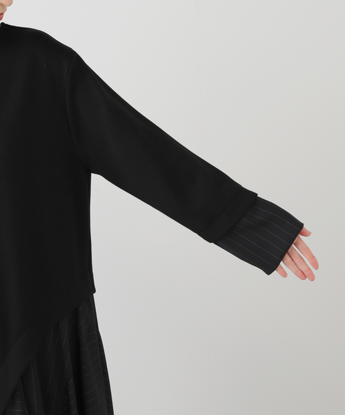 La TOTALITE(ラトータリテ)の「【MARECHAL TERRE/マルシャルテル】ダンボールニットコンビワンピース(ワンピース・レディース・ブラック/グリーン・FREE)」の9枚目の写真