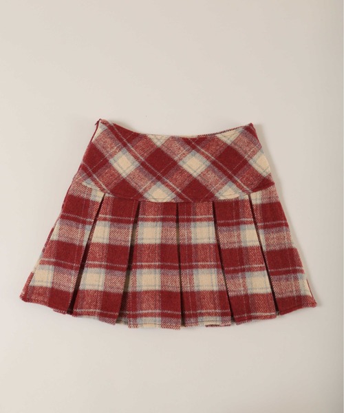 PHILLY（フィリー）の「【PHILLY】チェックボックスプリーツスカート（スカート・レディース・ベージュ/ブラック/レッド・FREE）」の5枚目の写真