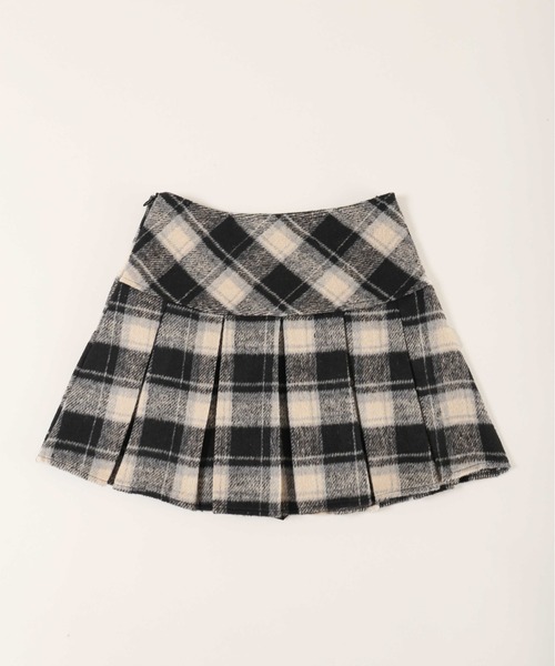 PHILLY（フィリー）の「【PHILLY】チェックボックスプリーツスカート（スカート・レディース・ベージュ/ブラック/レッド・FREE）」の8枚目の写真