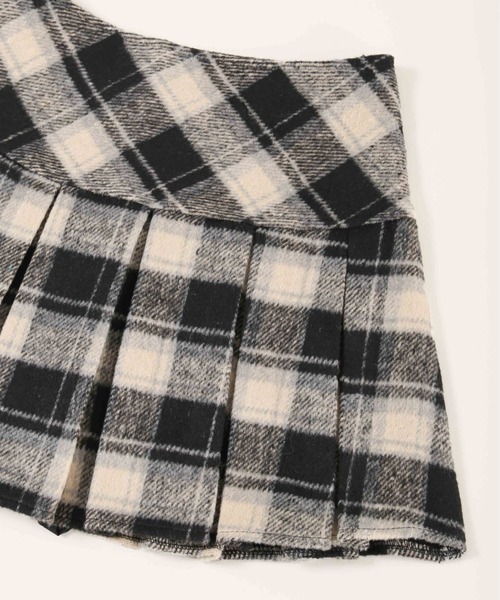 PHILLY（フィリー）の「【PHILLY】チェックボックスプリーツスカート（スカート・レディース・ベージュ/ブラック/レッド・FREE）」の7枚目の写真