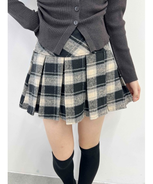 PHILLY（フィリー）の「【PHILLY】チェックボックスプリーツスカート（スカート・レディース・ベージュ/ブラック/レッド・FREE）」の13枚目の写真