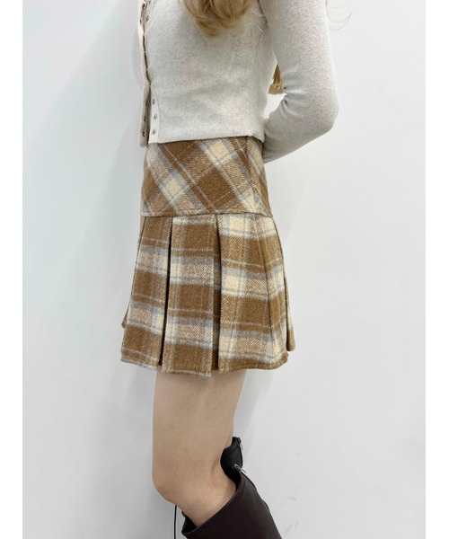 PHILLY（フィリー）の「【PHILLY】チェックボックスプリーツスカート（スカート・レディース・ベージュ/ブラック/レッド・FREE）」の18枚目の写真