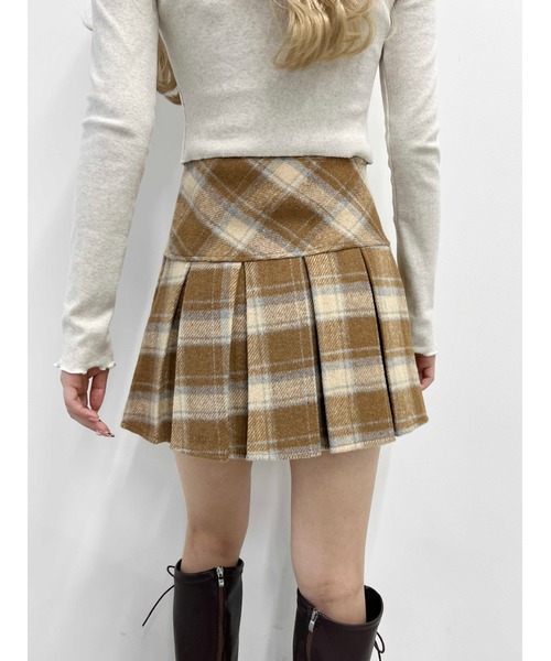 PHILLY（フィリー）の「【PHILLY】チェックボックスプリーツスカート（スカート・レディース・ベージュ/ブラック/レッド・FREE）」の20枚目の写真