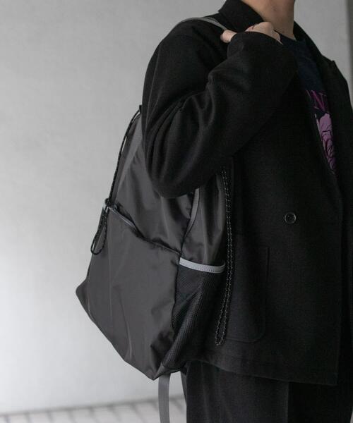 SENSE OF PLACE by URBAN RESEARCH（センスオブプレイスバイアーバンリサーチ）の「2WAYナイロンバックパック（バックパック/リュック・メンズ・チャコールグレー/グレー/ブラック・ONE）」の10枚目の写真
