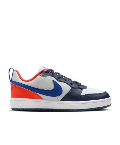 NIKE（ナイキ）の「ナイキ コート ボロー LOW リクラフト ジュニアシューズ / Nike Court Borough Low Recraft Big Kids' Shoes DV5456-401 Midnight Navy（スニーカー・キッズ・ネイビー・23/24/25/22.5/24.5/23.5）」の5枚目の写真
