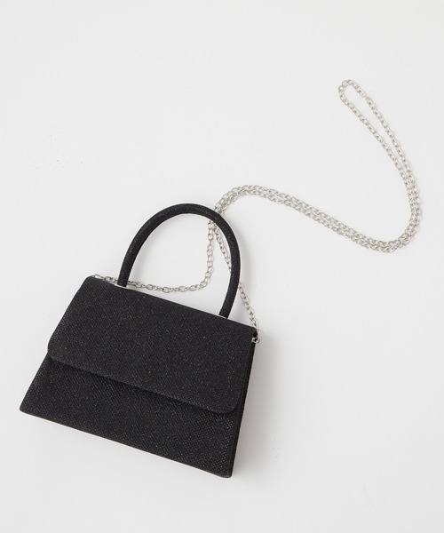 BONLECILL noir(ボンルシールノワール)の「【BONLECILL noir】2wayラメハンドバッグ/ショルダーバッグ(ハンドバッグ・レディース・シルバー/ゴールド/ブラック・FREE)」の22枚目の写真