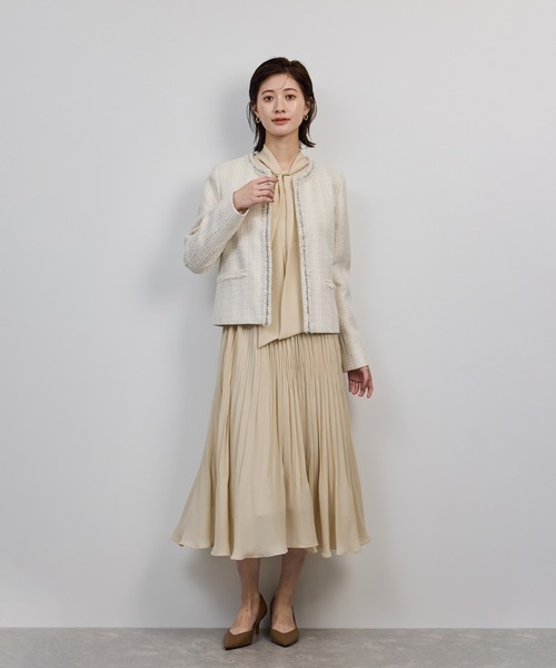 ROPE' / ロペ ジョーゼット シフォンプリーツワンピース ROPE\u0027 ワンピース ジョーゼットシフォンプリーツワンピース : ZOZOTOWN