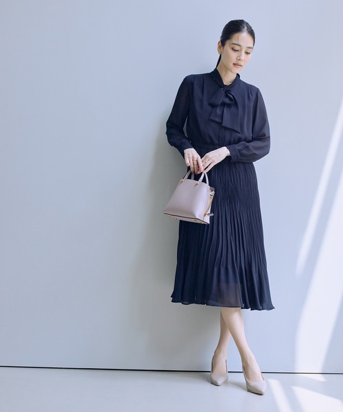 ジョーゼットシフォンプリーツワンピース・25AW（ワンピース）｜ROPE