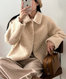 Girly Doll（ガーリードール）の「ボアショートコート（その他アウター）」