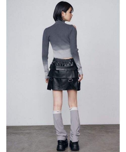 EMODA（エモダ）の「ドローストリングレッグウォーマー（レッグウォーマー・レディース・ブラック/グレー・FREE）」の17枚目の写真