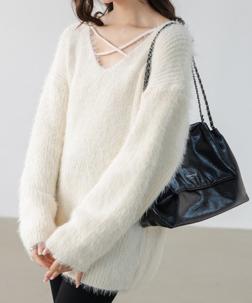 シャギーニット ミックスカラーシャギーニット – レディースファッション通販の