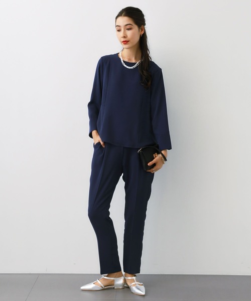 【セール】SALOON(サルーン)/【セレモニー/セットアップ】ブラウス×テーパードパンツ（セットアップ）｜saloon（サルーン）