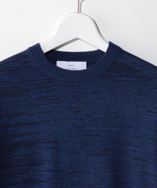 green label relaxing（グリーンレーベルリラクシング）の「ELAN W/SI/CA MIX/COL C/N ニット（ニット/セーター・メンズ・オリーブ/ロイヤルブルー・38/36/40/42）」の7枚目の写真