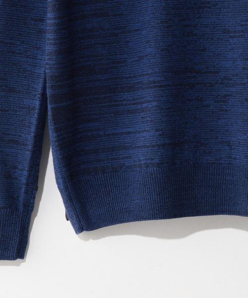 green label relaxing（グリーンレーベルリラクシング）の「ELAN W/SI/CA MIX/COL C/N ニット（ニット/セーター・メンズ・オリーブ/ロイヤルブルー・38/36/40/42）」の9枚目の写真