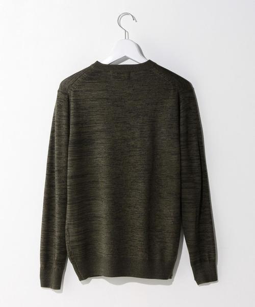 green label relaxing（グリーンレーベルリラクシング）の「ELAN W/SI/CA MIX/COL C/N ニット（ニット/セーター・メンズ・オリーブ/ロイヤルブルー・38/36/40/42）」の4枚目の写真